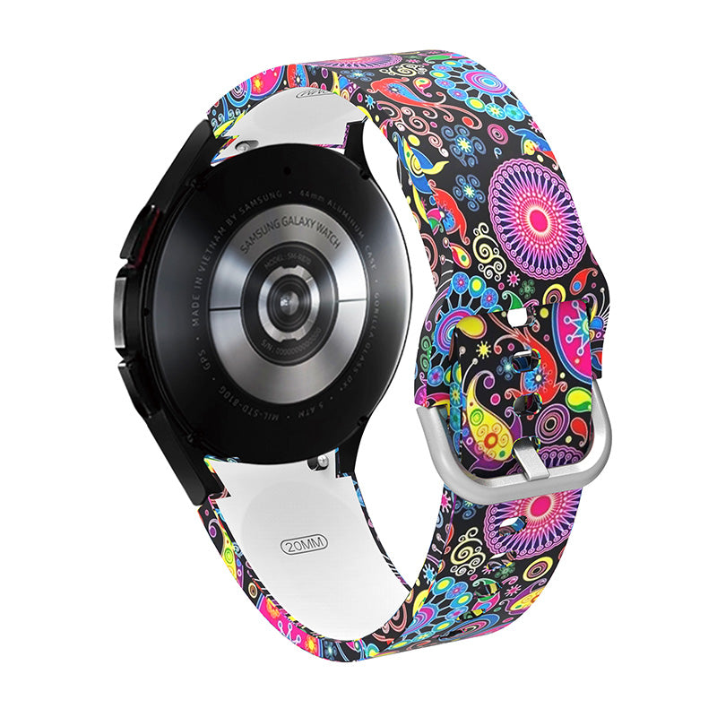 Pattern Printed Silicone Smart Watch Band Strap Replacement for Samsung Galaxy Watch6 40mm 44mm Watch6 Classic 43mm 47mm Watch 5 40mm 44mm 5 Pro 45mm Watch4 40mm 44mm Pattern Printed Silicone Smart Watch Band Strap Replacement for Samsung Galaxy Watch6 40mm 44mm Watch6 Classic 43mm 47mm Watch 5 40mm 44mm 5 Pro 45mm Watch4 40mm 44mm